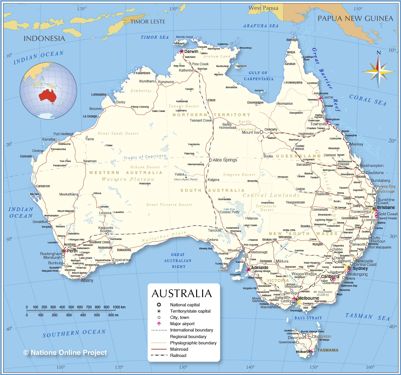 AUSTRALYAN MAP 